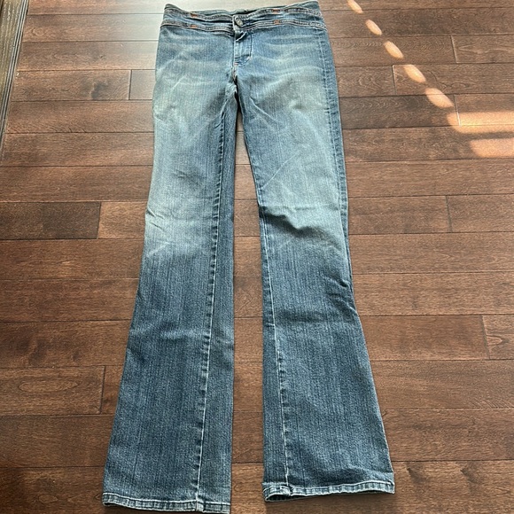 Y2K 7 For All Mankind Star Back Bootcut Jeans RARE style ⭐️ 7FAMK 28 NYM Vintage - Picture 7 of 15